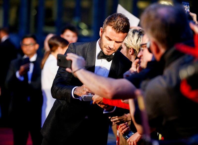 David Beckham fue sorprendido por su hija en plenos premios
