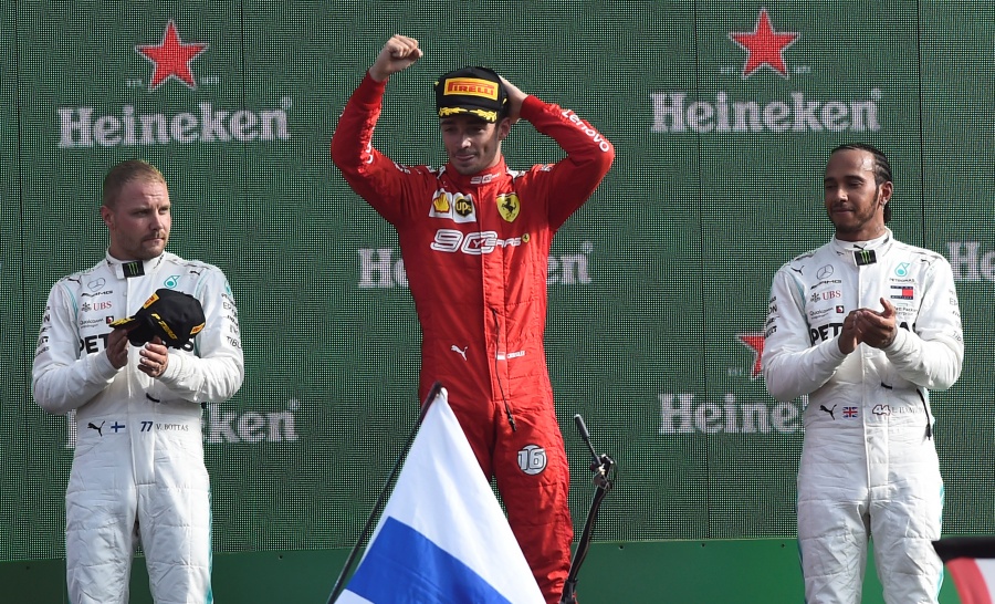 Leclerc corona a Ferrari en el GP de Italia