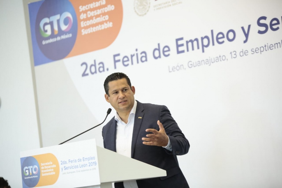 Gobernador destaca a Guanajuato como el sexto lugar en generación de empleos