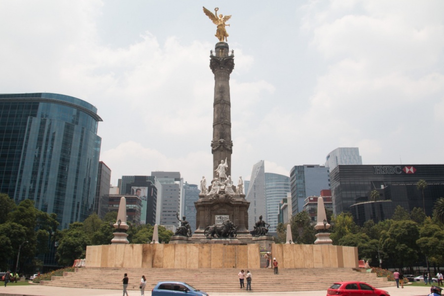 Inician trabajos de rehabilitación del Ángel de la Independencia