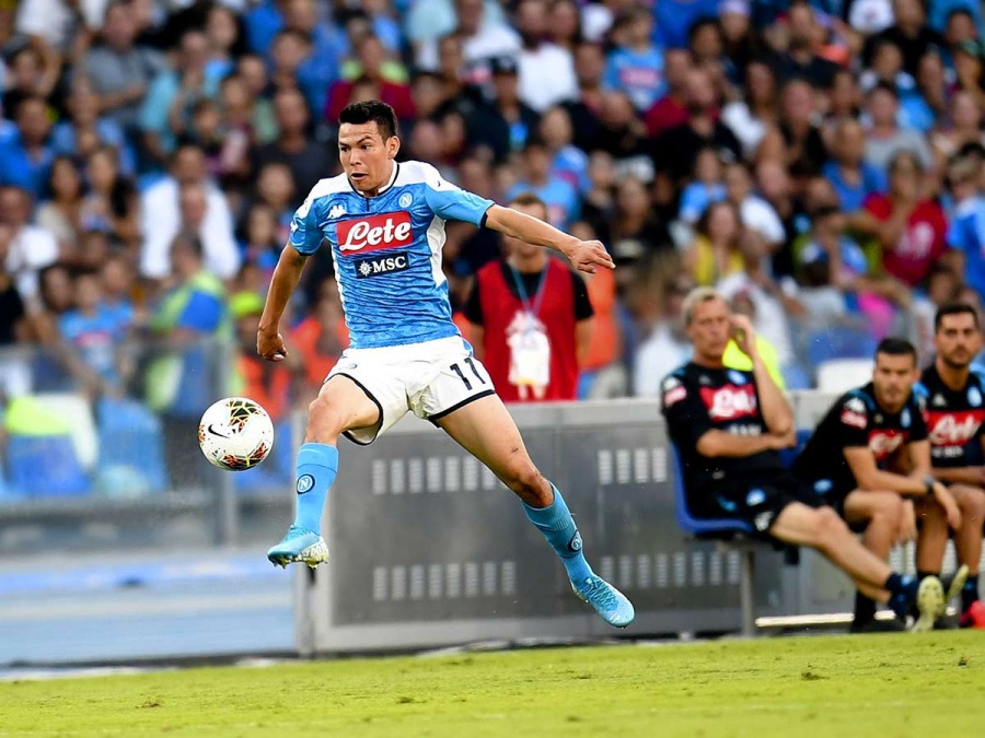 El “Chucky” Lozano se luce durante el triunfo del Napoli