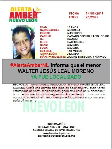 Hallan sin vida a menor desaparecido en Guadalupe, Nuevo León