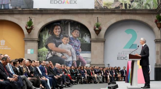 El Edomex consolida su economía, afirma el gobernador Del Mazo en su segundo informe