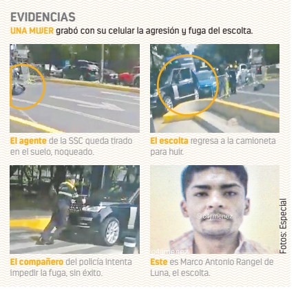 Busca mediar escolta que noqueó a policía