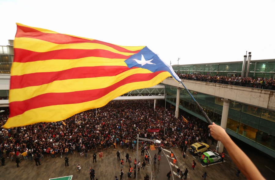 Protestas se salen de control en Cataluña