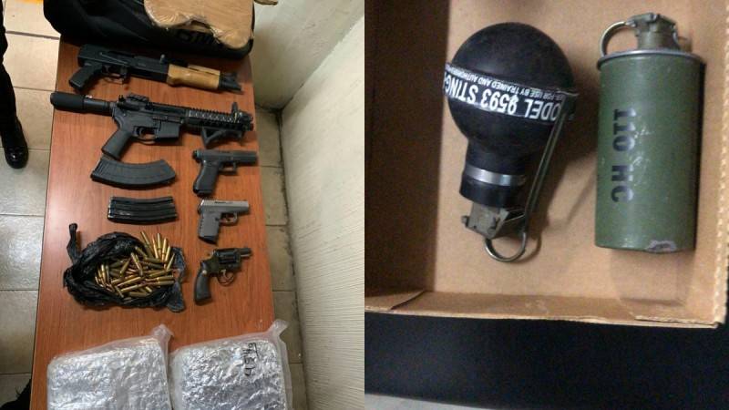 Detienen a 5 presuntos miembros de Unión Tepito con armas y droga