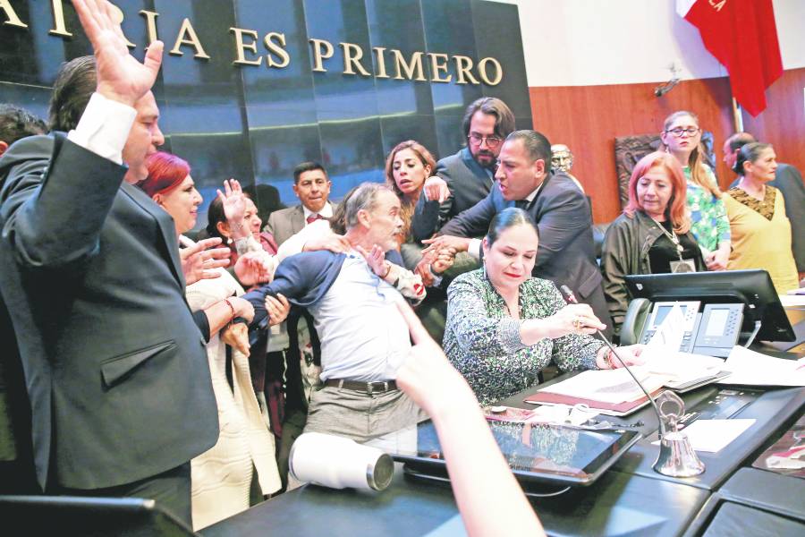 Entre jaloneos, protesta Rosario Piedra como titular de la CNDH