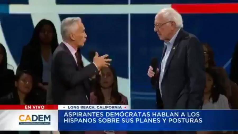 Polémica por acalorada discusión entre Bernie Sanders y Jorge Ramos por Evo Morales