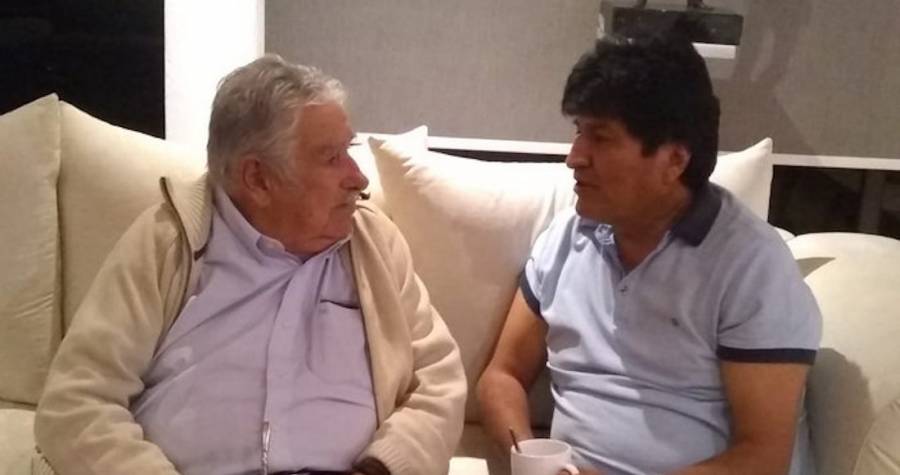 Se reúnen Evo Morales y José Mujica en la CDMX