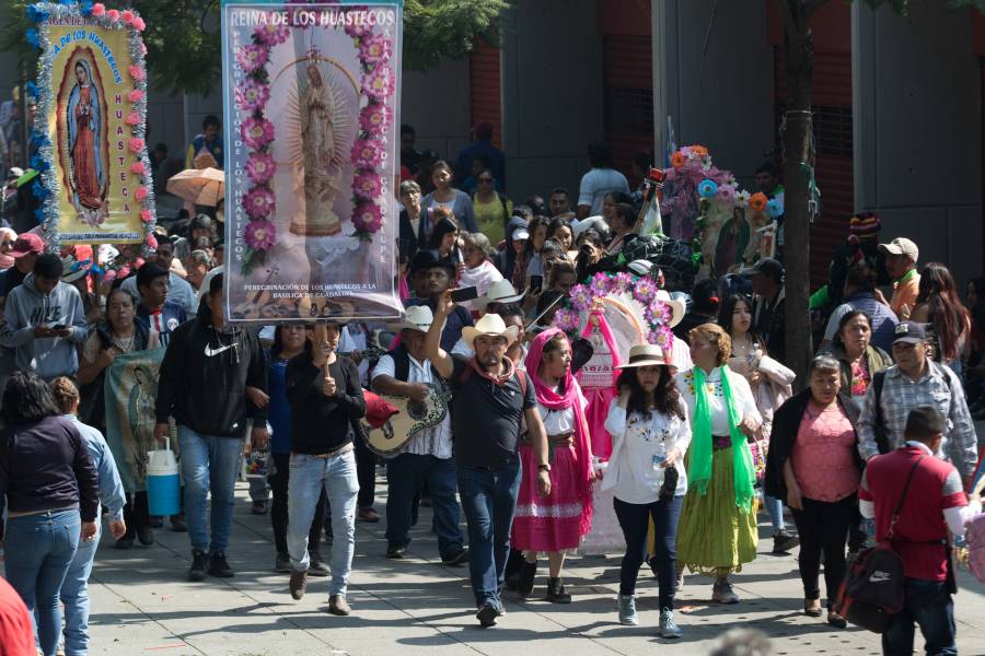 Llegan peregrinos a la Basílica de Guadalupe