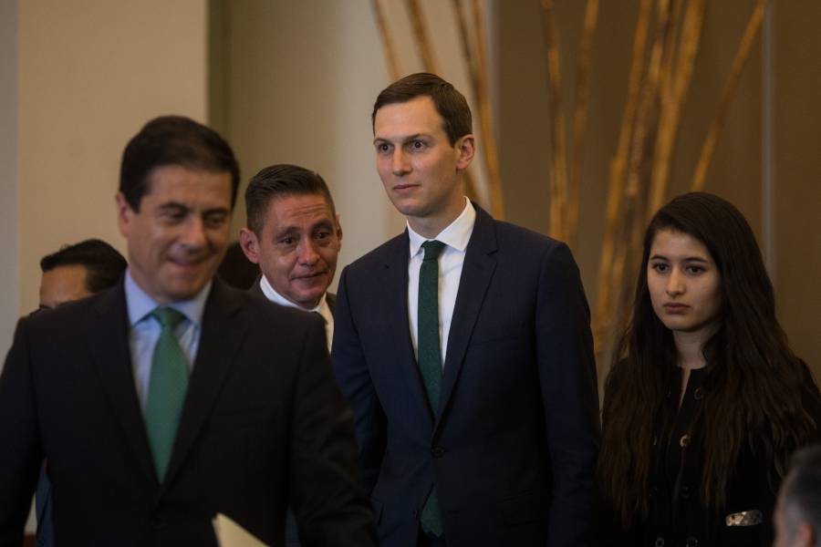 Kushner y Freeland llegan a Palacio Nacional para firmar el T-MEC