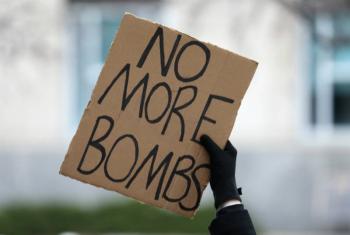 Se manifiestan en Washington y otras ciudades de EU contra ataque aéreo en Irak