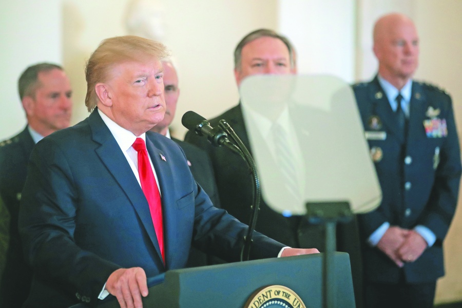 Trump responde a bombardeos  en Irak con sanciones