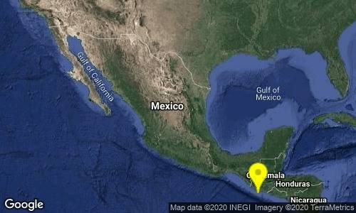 Sismo magnitud 5 en Ciudad Hidalgo, Chiapas