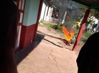 Queman vivo a presunto violador en poblaci&oacute;n de Chiapas