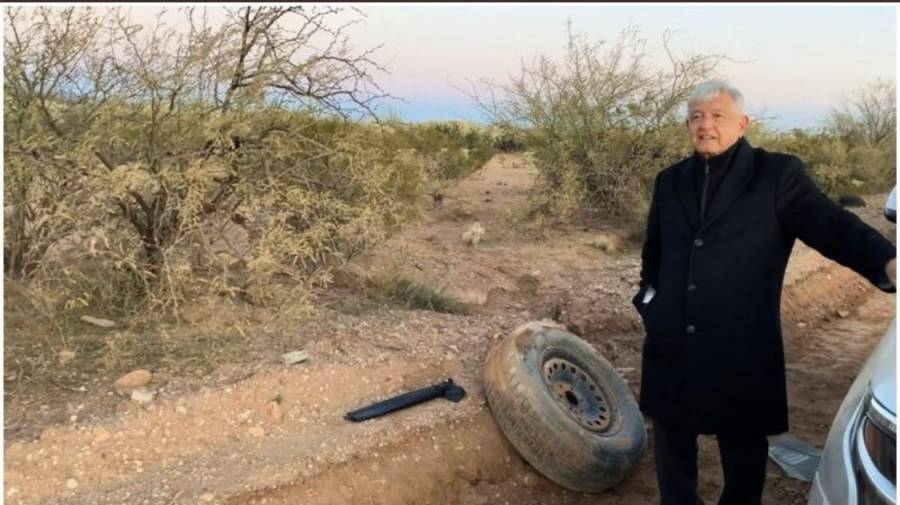 AMLO se queda en camino a La Mora