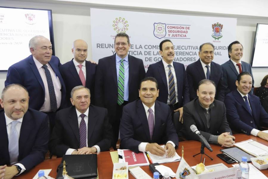 Se reúne Durazo con integrantes de la Comisión de Seguridad de la Conago