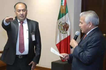 David M&eacute;ndez rinde protesta como secretario de Gobernaci&oacute;n en Puebla