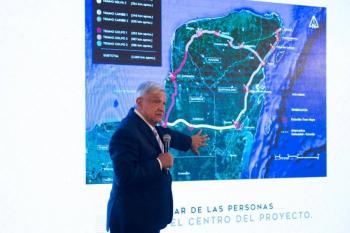 Indica AMLO que en este gobierno estará listo el tren maya