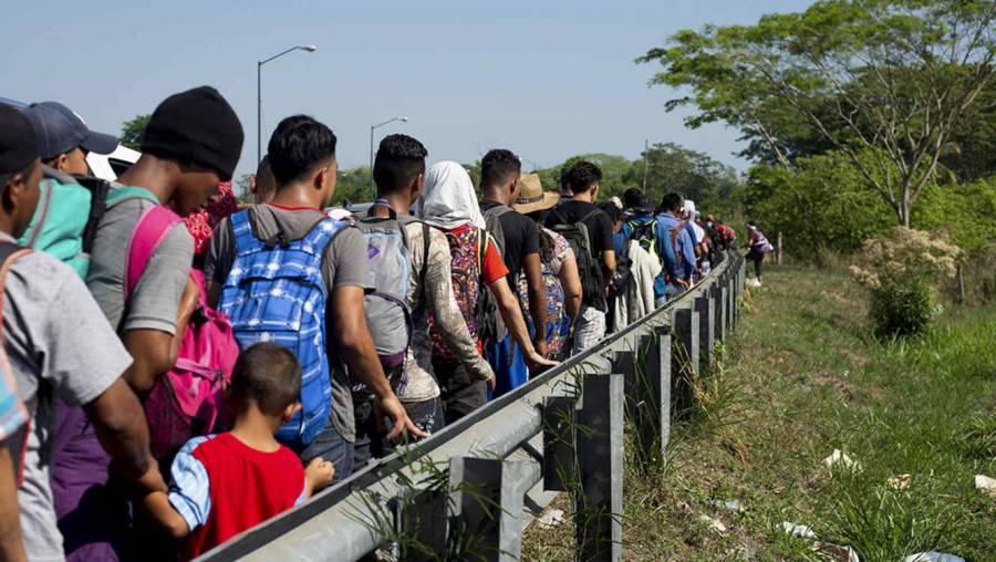 Recibe INM de manera organizada a grupos de personas extranjeras en el sur del país