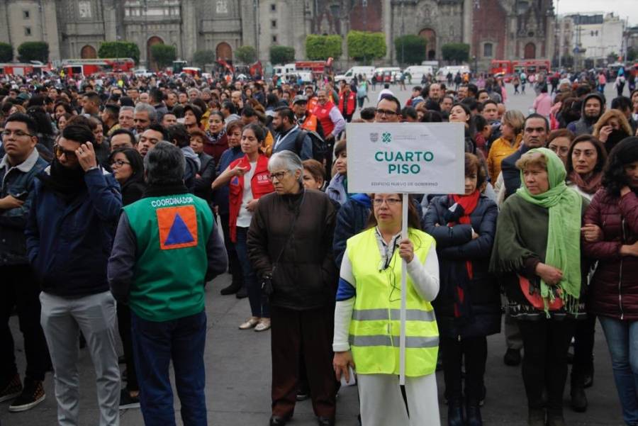 Ocho millones, los participantes del macrosimulacro en la CDMX