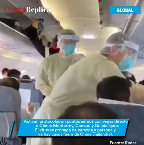 Coordinan protocolos de seguridad en aeropuertos, para prevenir coronavirus en China.