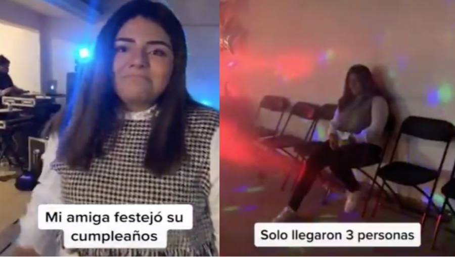 Se viraliza video de fiesta de cumplea&ntilde;os con 3 invitados