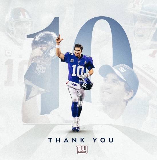 Giants anuncian el retiro de Eli Manning