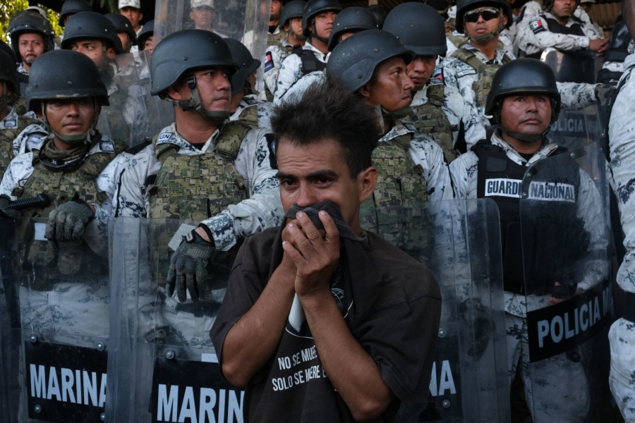 Condena CNDH actos de Guardia contra caravana migrante 