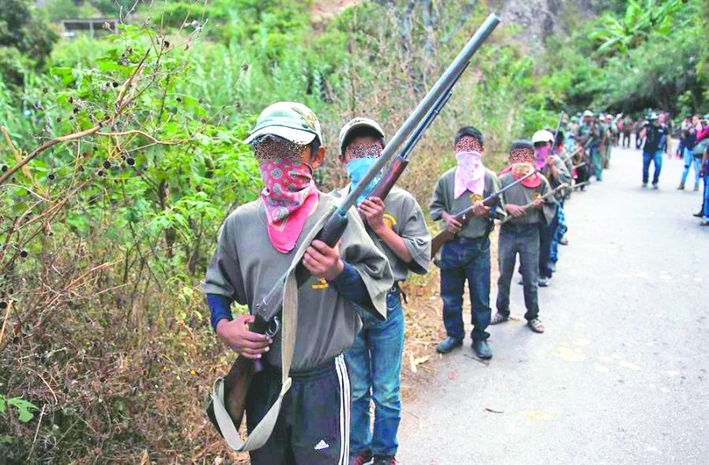 Responsabilizan al estado por los niños armados en Chilapa 