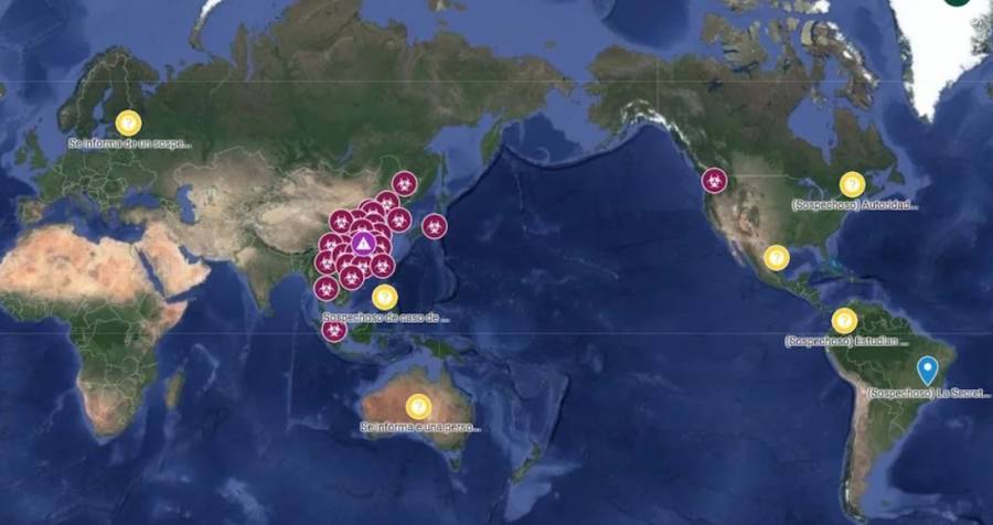 Google crea mapa para seguir en directo casos de coronavirus