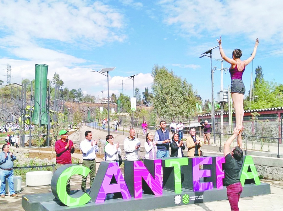 Inaugura Sheinbaum parque La Cantera en Coyoacán