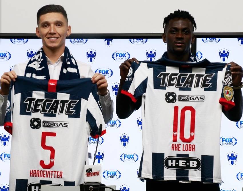 Matías Kranevitter y Ake Loba, presentados como nuevos jugadores del Monterrey