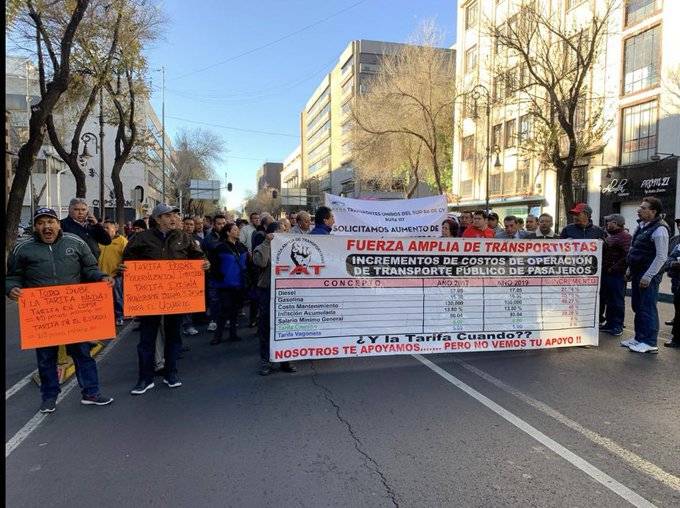Piden transportista incremento al precio del pasaje