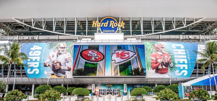 Este es el Hard Rock Stadium, sede del Super Bowl LIV
