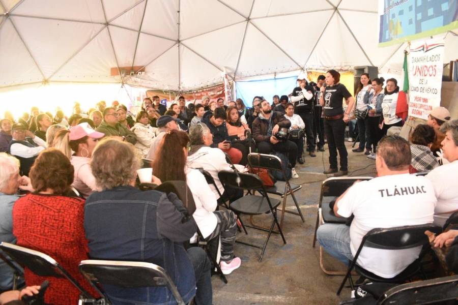 Damnificados Unidos de la CDMX presentan diagnostico a 28 meses del sismo 19s