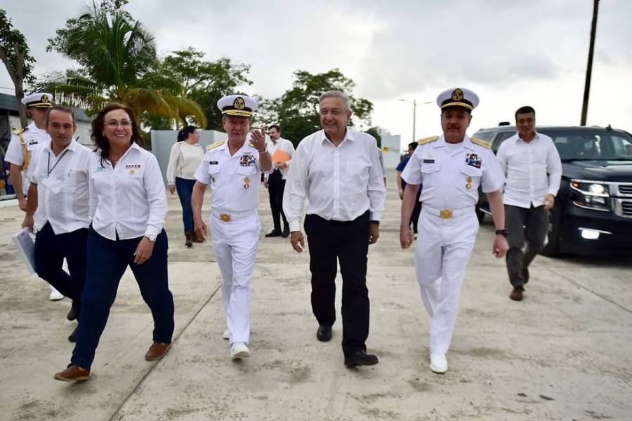 Atestigua AMLO rehabilitación urbana de Solidaridad, Quintana Roo