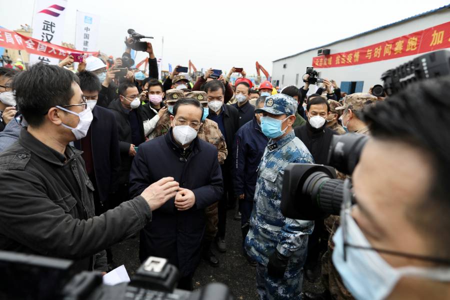 Empieza a funcionar nuevo hospital para coronavirus en China