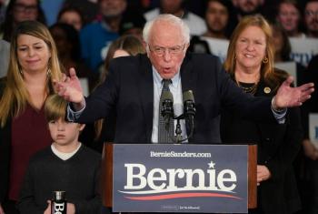 Sanders repunta en los caucus de Iowa; “Este es el principio del fin para Trump”, afirma