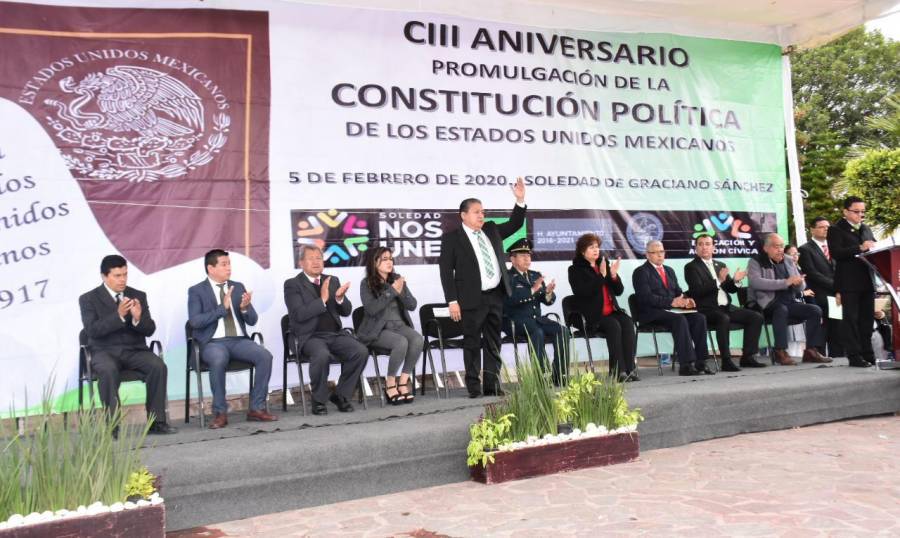 Municipio de Soledad conmemora el 103 aniversario de la Constitución