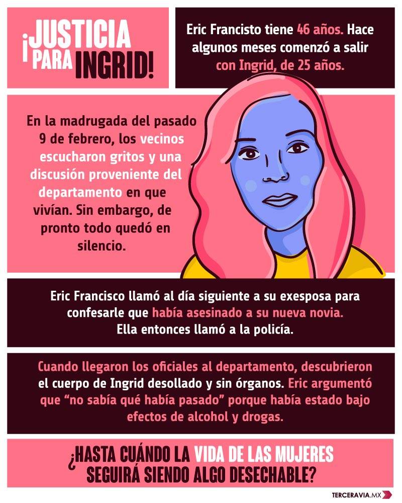 Finaliza marcha para pedir justicia por el caso de Ingrid