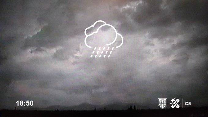 Se registra tormenta con granizo en CDMX