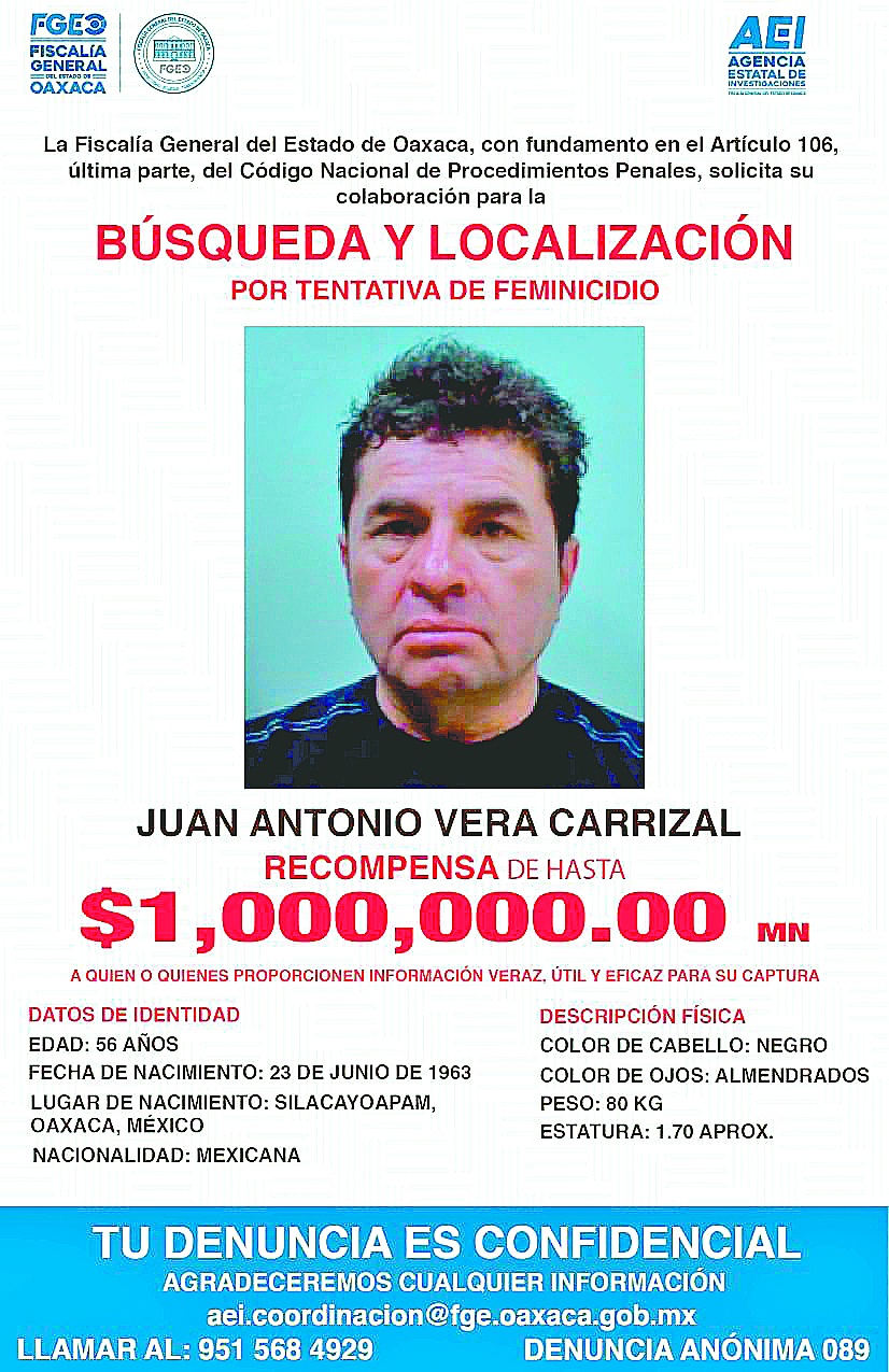 Ofrecen 1 mdp por agresor de saxofonista oaxaqueña