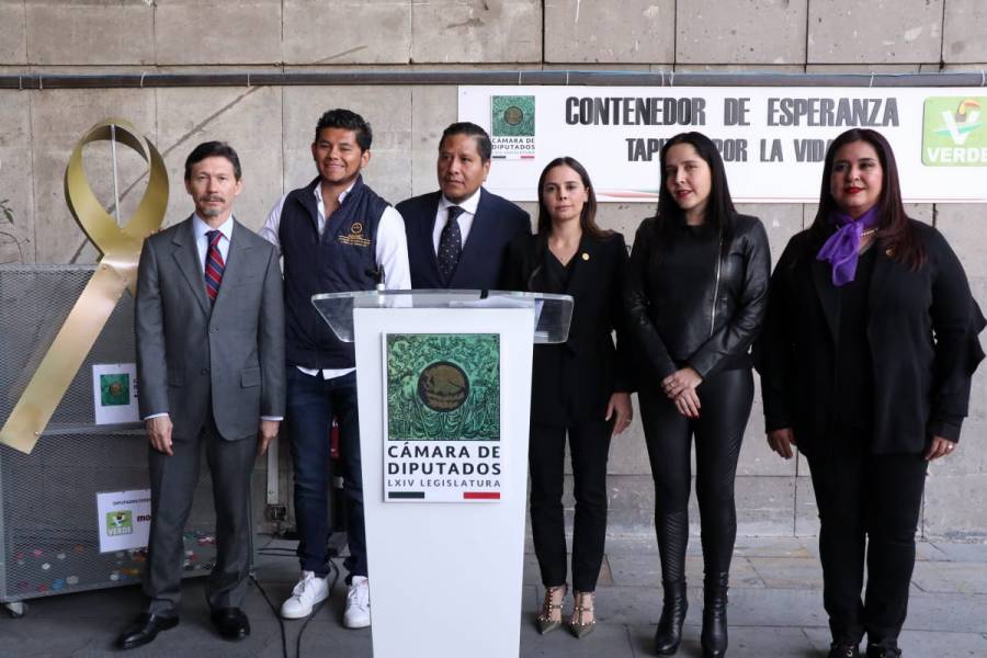 A trav&eacute;s de un contenedor de tapitas, diputados ayudar&aacute;n a ni&ntilde;os con c&aacute;ncer