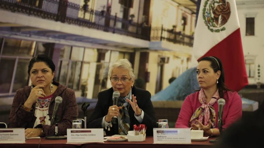 Sánchez Cordero admite que gobierno llega tarde a atender feminicidios