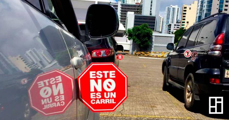 Presentan campaña contra motociclistas que transiten en medio de la vía en Panamá