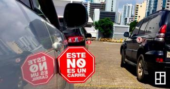 Presentan campa&ntilde;a contra motociclistas que transiten en medio de la v&iacute;a en Panam&aacute;