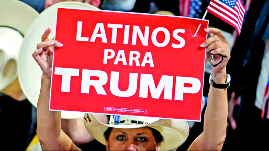Uno de cada 4 latinos dice  que votará por Trump