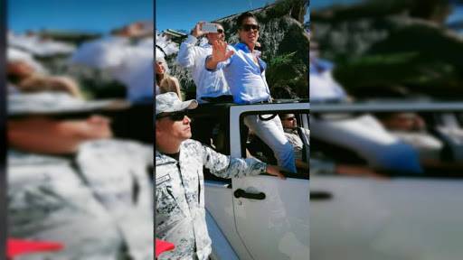 Captan a elementos de la Guardia Nacional mientras custodian a Palazuelos