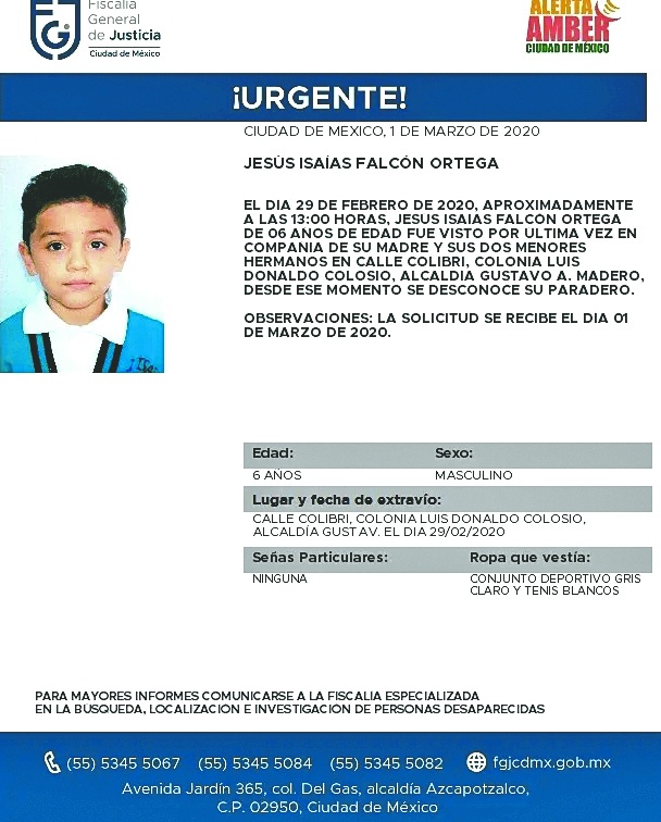 Alertan, diario desaparecen 7 menores de edad en el país